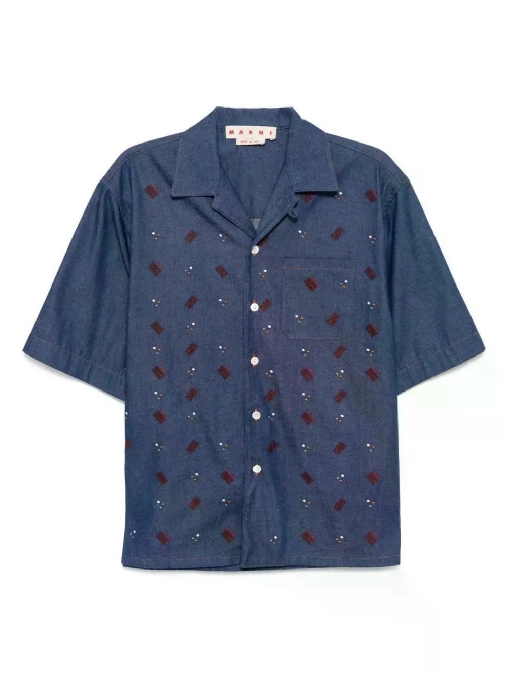 Marni Embroidered Short Sleeve Shirt